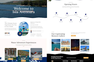 create single page wordpress site for business