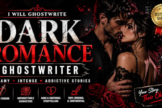 ghostwrite a dark romance novel with intense tension and plot twists
