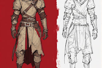 draw a cheap sketch of your dnd character