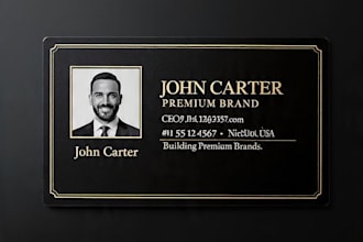 design luxury modern business card with qr code vcard