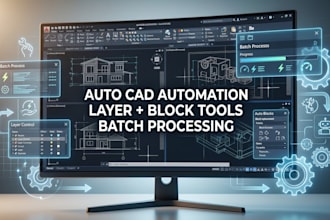 build autocad plugin for automation layers blocks and batch tools
