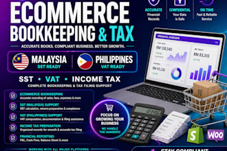do bookkeeping and sst vat income tax filing for malaysia philippine businesses