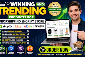 find winning and trending products for dropshipping shopify store