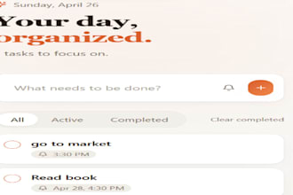 build a modern to do list web app with clean UI and features