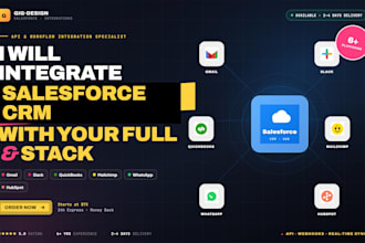 integrate salesforce crm with gmail slack quickbooks mailchimp whatsapp hubspot