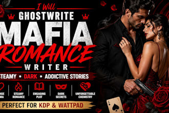 ghostwrite a mafia romance novel with drama, suspense and spice