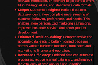 do data enrichment with proper detailing