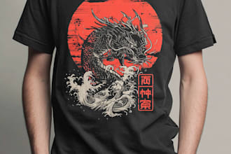 do japanese t shirt design
