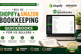 do shopify and amazon bookkeeping in quickbooks for US sellers