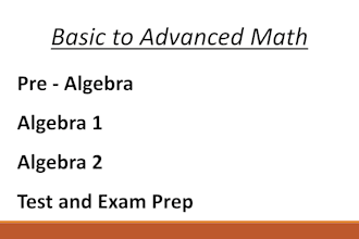 teach algebra 1, algebra 2 and pre algebra step by step