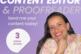 proofread and edit content