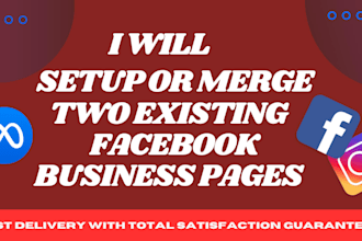 setup or merge existing facebook business pages