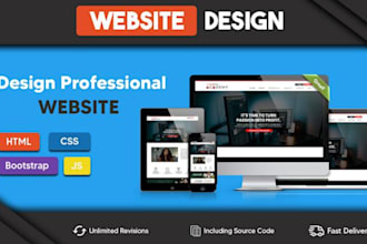 design a modern responsive animated website for your busniess