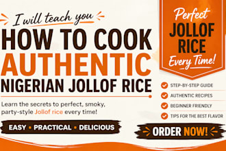 cook delicious jollof rice for you