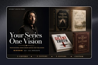 design a professional book cover series for publishing houses
