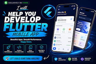 help you develop flutter mobile app
