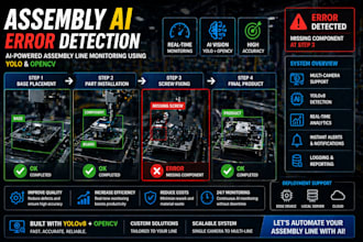 build ai assembly line monitoring and error detection system