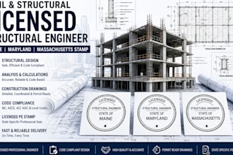 civil structural license structural engineer maine maryland massachusetts stamp