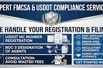 provide fmcsa compliance consultation and guide your trucking registration