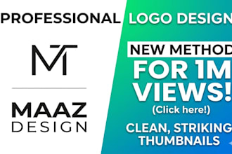 design professional logo and yt thumbnails