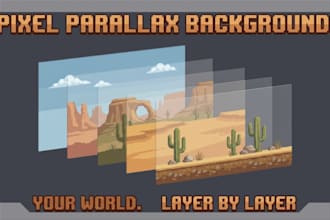 create pixel art parallax backgrounds for your 2d game