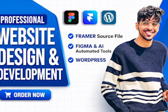 design a framer landing page for startups and saas