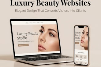 design a luxury saloon website with appointments system