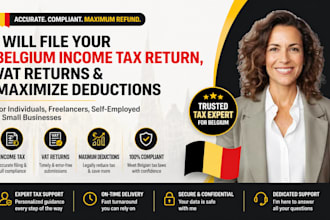 file your belgium income tax return, vat returns, and maximize deductions