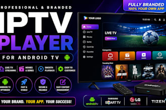 develop a branded android TV streaming player app