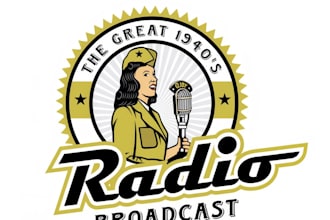 design an audio broadcast logo for business