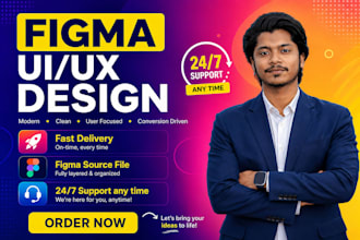 do figma design, saas website, app and website ui ux design in figma