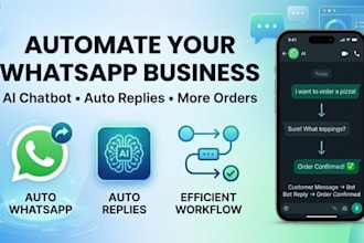 create whatsapp ai chatbot and automation for your business