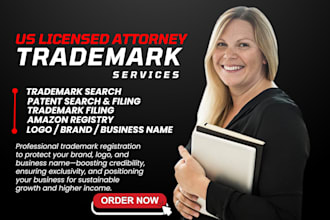 be your attorney for trademark and patent application services