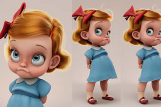 do 3d game character fantasy 3d stylized character for mobile game unity unreal