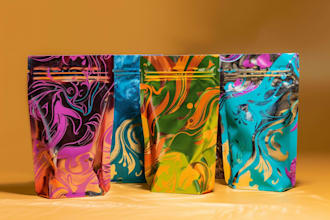 do product packaging box design, label design and mailer
