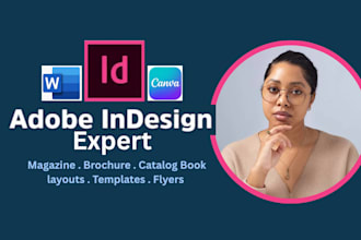 do any adobe indesign project for you professionally