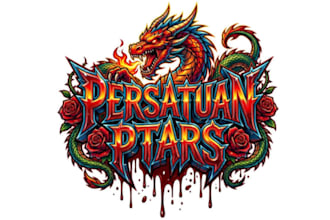 high quality dragon logo with unlimited revision