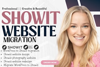 migrate wordpress to showit website design showit photograpghy wesbite redesign