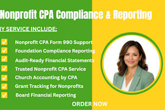 prepare nonprofit CPA audit ready financial statements for board compliance