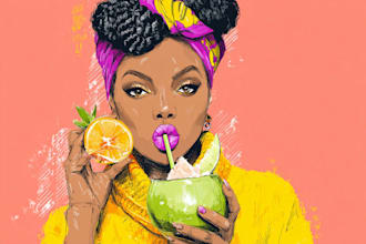 design food pop art of your food pop art