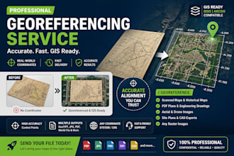 georeference maps, pdfs, scans, aerial images and cad drawings accurately