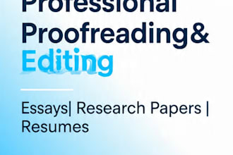 proofread and edit your articles and essays