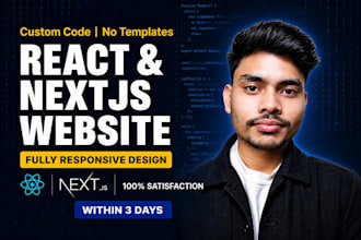 build a modern react or nextjs app