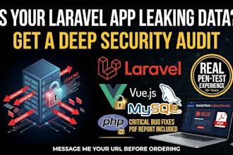 do PHP laravel security audit and vulnerability report