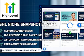 create custom gohighlevel snapshots for real estate medspas and agencies