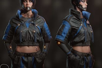 create a game ready character 3d model