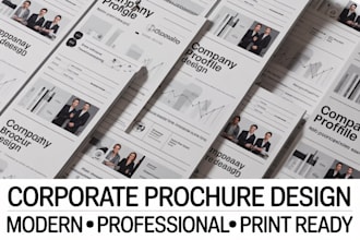 create a professional company profile or cooperate brochure design