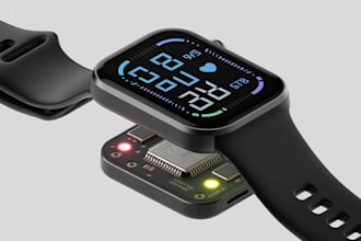 do wearable health monitoring device, fitness band smart watch with esp32 pcb