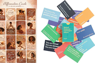 design card game board game affirmation cards card box mockup rule book design