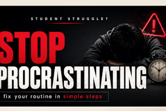 help students stop procrastinating and build  discipline